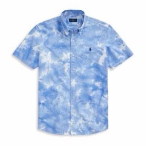 Polo Ralph Lauren Blue Tie-Dye Shirt boys 10-12 (M) NWT